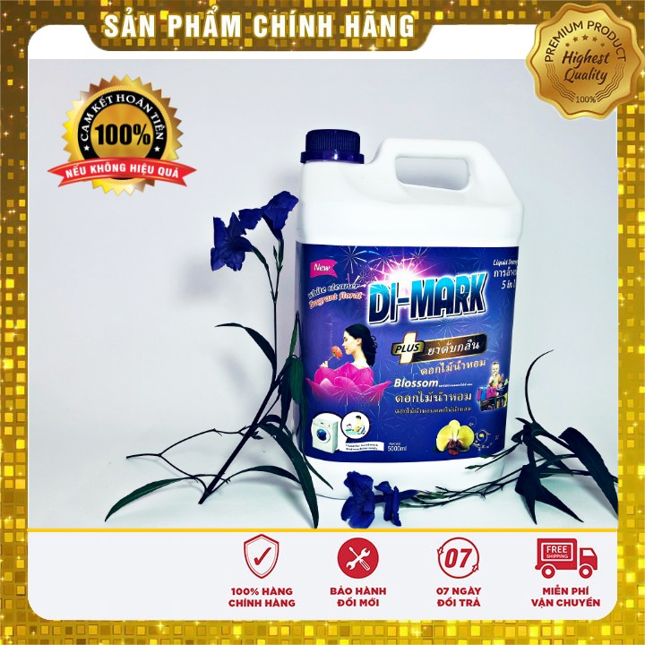 Nước giặt xả quần áo Di-Mark 5lít hương nước Hoa Lavender công nghệ Utrakep lưu hương Tới 14h