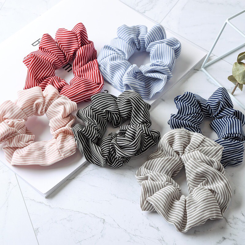 Dây buộc tóc Scrunchie vải xinh xắn nhiều mẫu - Mã SC027