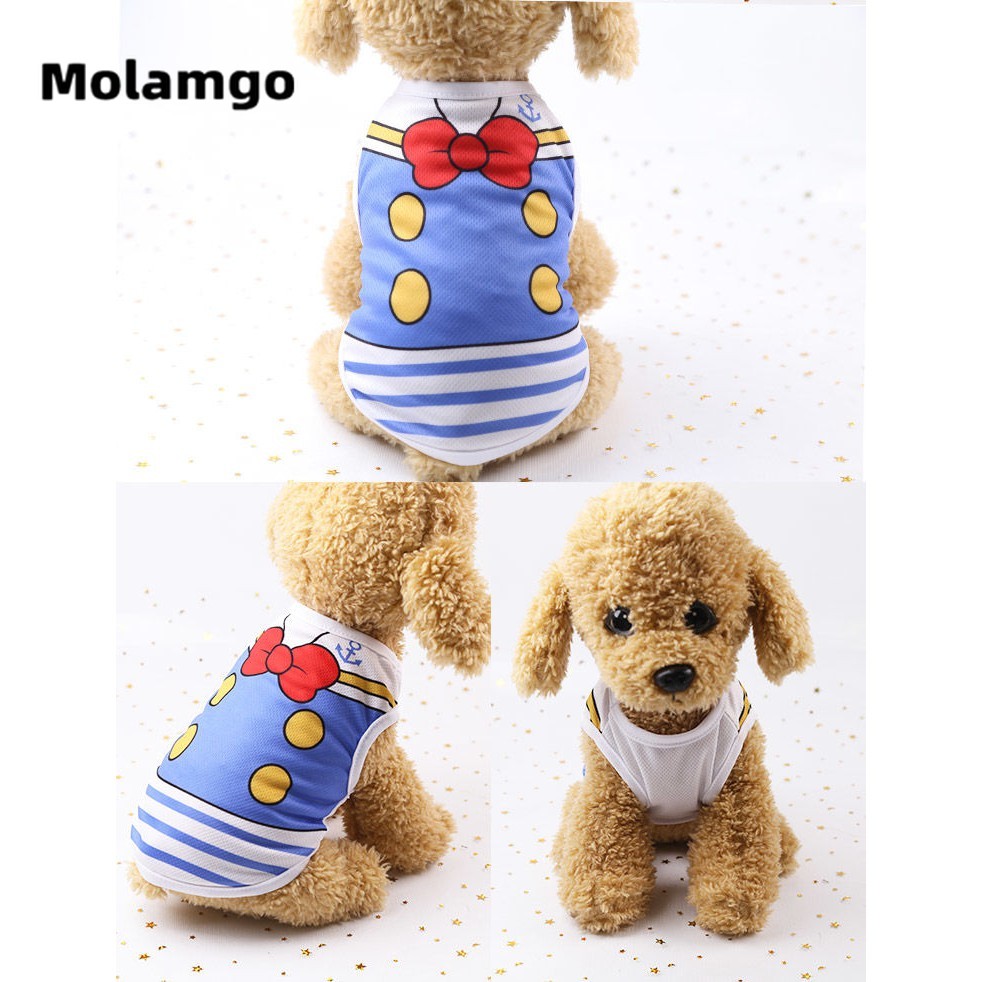 Áo Cotton Thời Trang Xuân Hè Xinh Xắn Dành Cho Thú Cưng