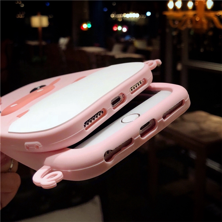 Ốp lưng silicone dẻo hình heo hồng 3D đáng yêu cho APPLE IPHONE 11 12 PRO MAX Mini X XS MAX XR 6 6S 7 8 PLUS SE 2020