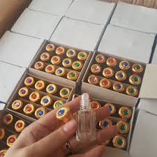 Lọ chiết nước hoa/tinh dầu bi lăn 3ml/12ml thủy tinh lục lăng
