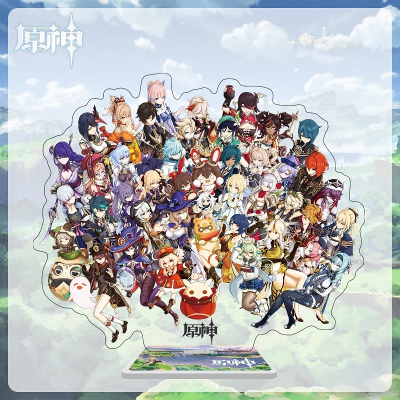 Mô hình mica standee game GENSHIN IMPACT in hình MONSTADT LIYUE INAZUMA nhiều mẫu anime chibi