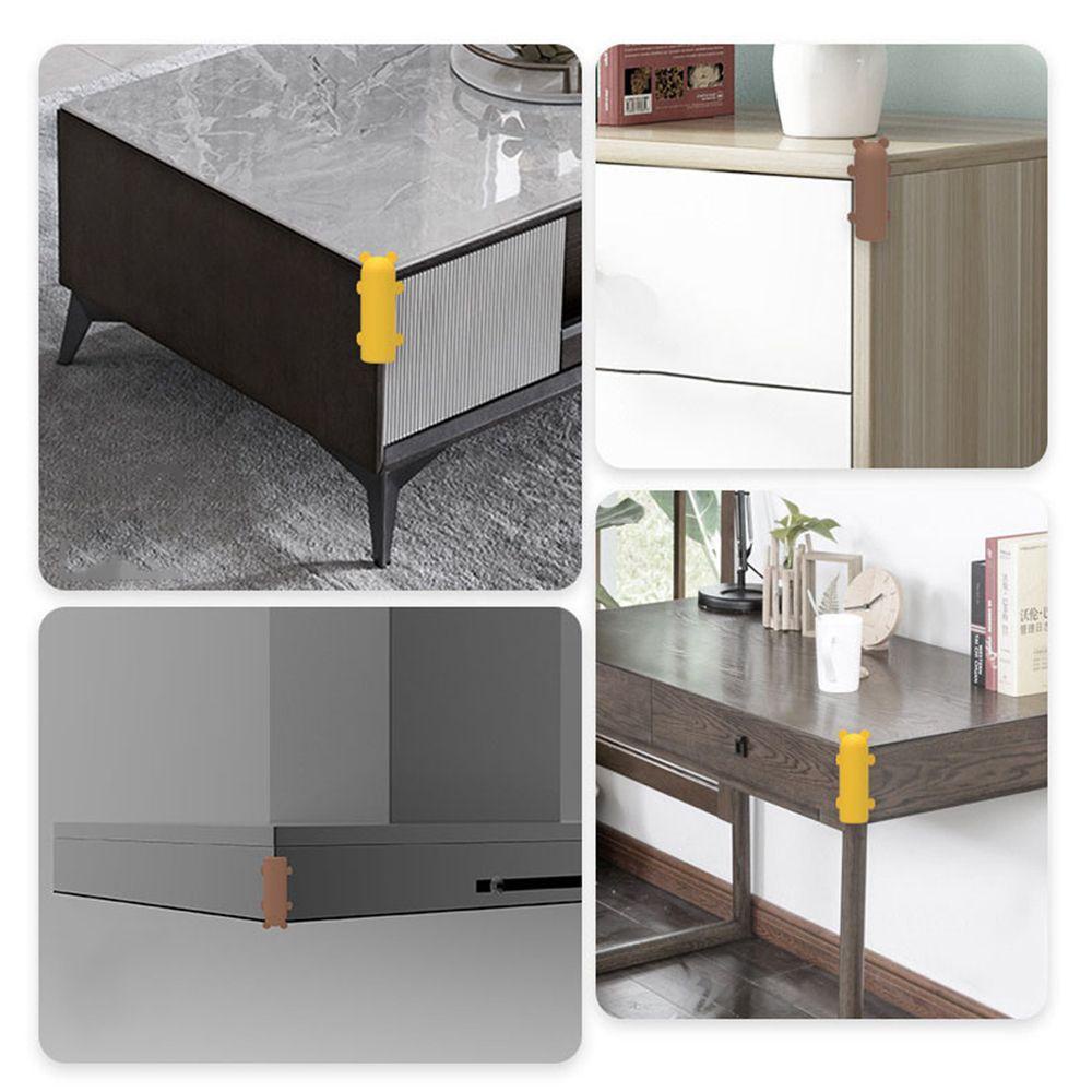 Set 4 Vỏ Bọc Góc Cạnh Bàn Mềm Mại Chống Va Chạm Bảo Vệ An Toàn Cho Bé