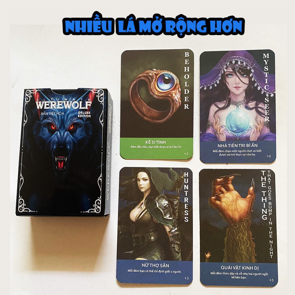 COMBO MA SÓI ULTIMATE DELUXE + 1 BỘ UNO bản dày - GIÁ RẺ TIỆN LỢI S020