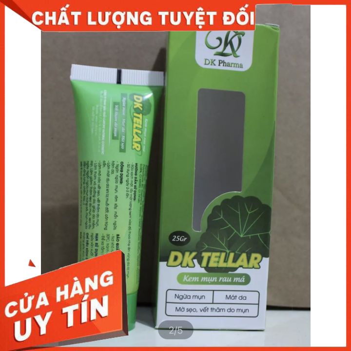 Kem DK TELLAR RAU MÁ,25G ngăn ngừa rôm sảy, mẩn ngứa, hăm da; làm mát da khi bị côn trùng cắn; dưỡng da giúp da mềm mịn