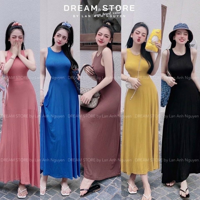 Đầm body thun lạnh lên dáng siêu xinh nhiều màu