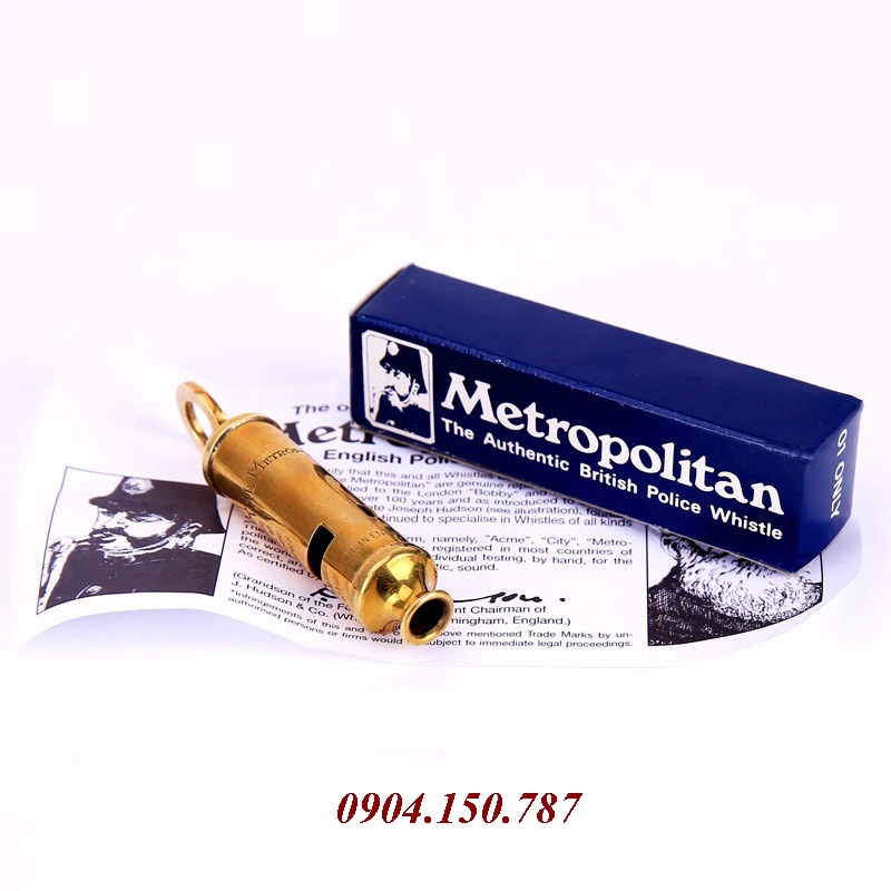 Còi Đồng Cảnh Sát Metropolitan Police Whistle 15