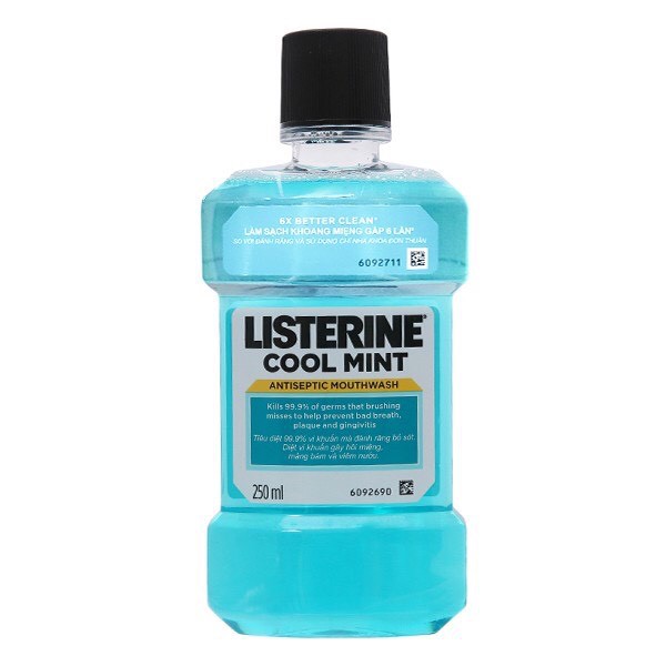 Nước Súc Miệng Listerine Cool Mint Hơi Thở Thơm Mát