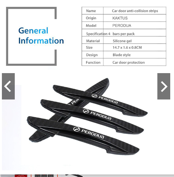 Set 4 miếng dán chống va chạm cho kính chiếu hậu xe hơi Toyota Honda Hyundai Kia Nissan Mazda BMW