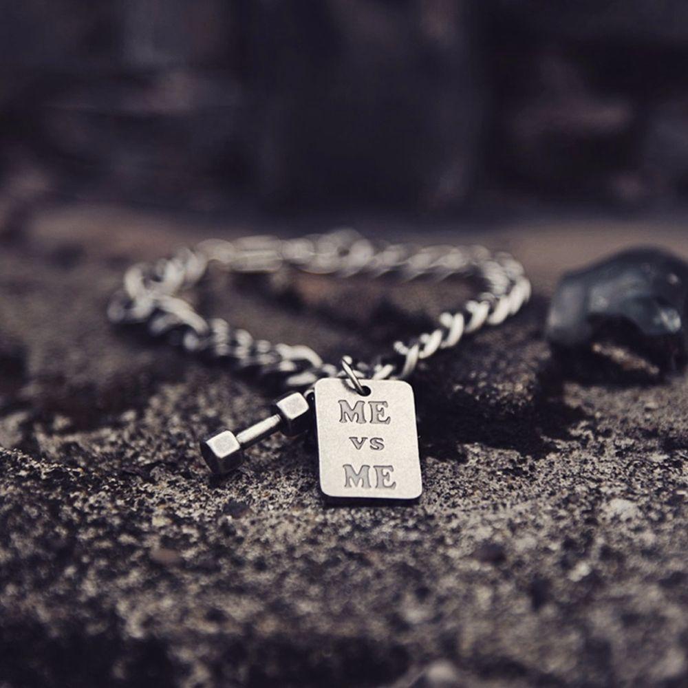 Vòng Tay Hình Quả Tạ Phong Cách Punk Hip Hop Thời Trang Cho Nam Và Nữ