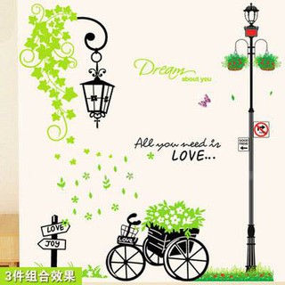 Decal cột đèn