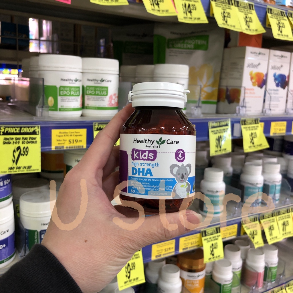 Viên Uống Bổ Sung DHA & Canxi Cho Bé Healthy Care Kid’s High DHA | Healthy Care Milk Calcium