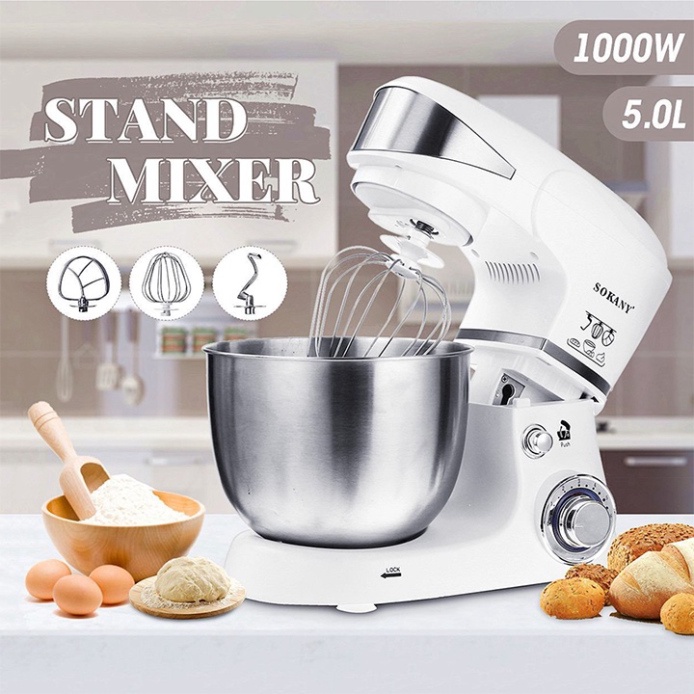 Máy trộn bột bánh mì, bánh bao SOKANY SK-206 1000W [BH 12 Tháng]