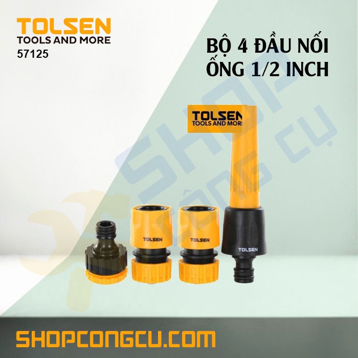 Bộ 4 đầu nối ống 1/2 inch Tolsen 57125