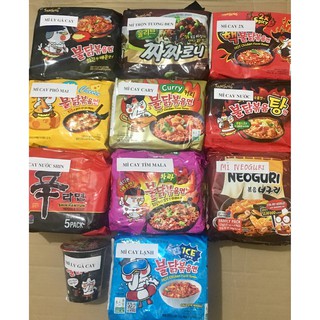 Mì cay Samyang Hàn Quốc combo 5 gói các vị 140k/ 1 combo 5 gói (1 gói 140gr)