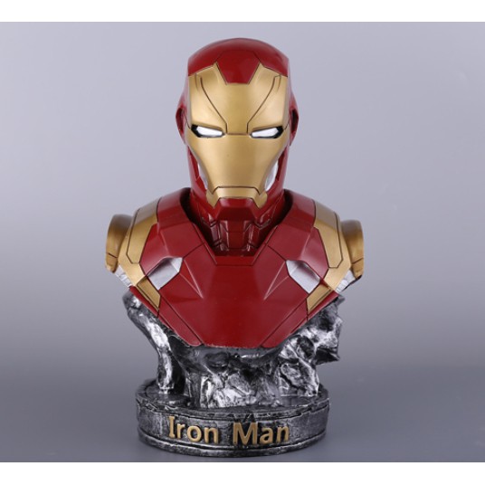 (Hàng HOT) Mô hình tượng bán thân Iron Man Tony Stark MK46 cao 36cm tỷ lệ 1/2