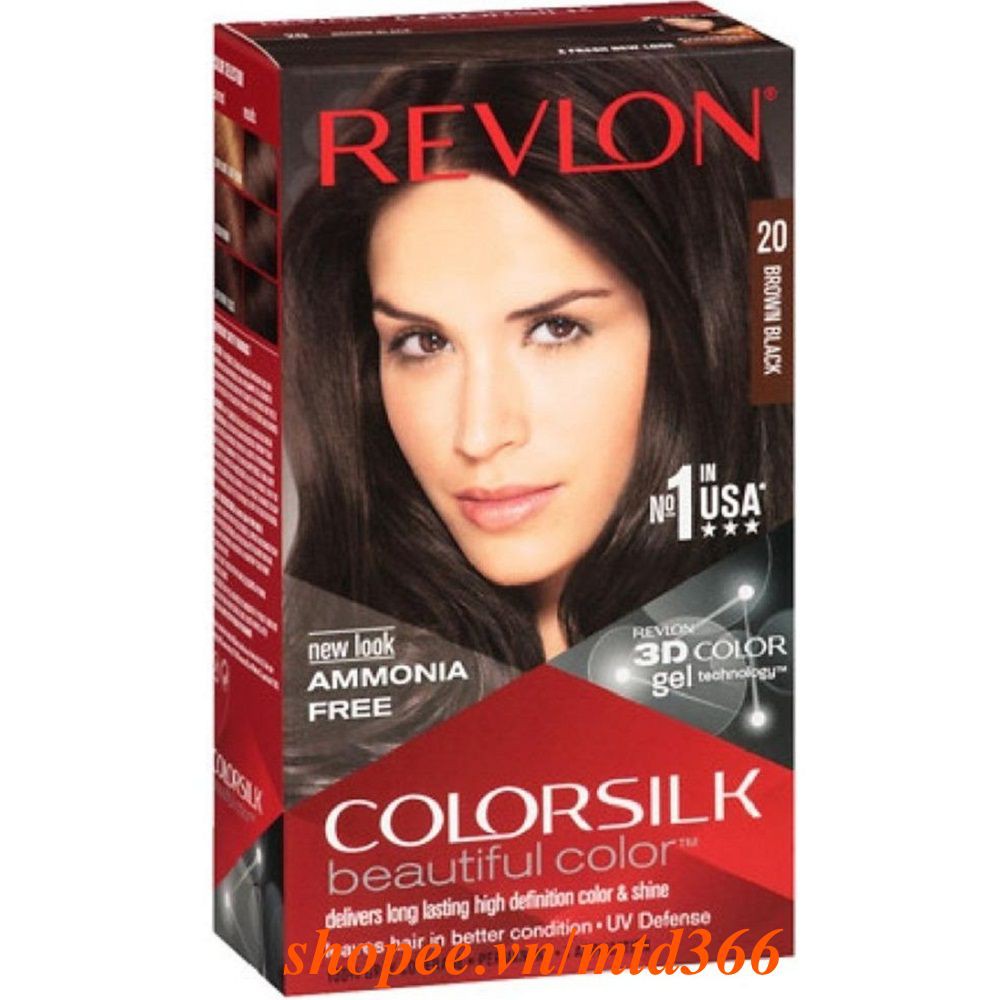 Thuốc Nhuộm Tóc Số 20 Nâu Đen Revlon Colorsilk
