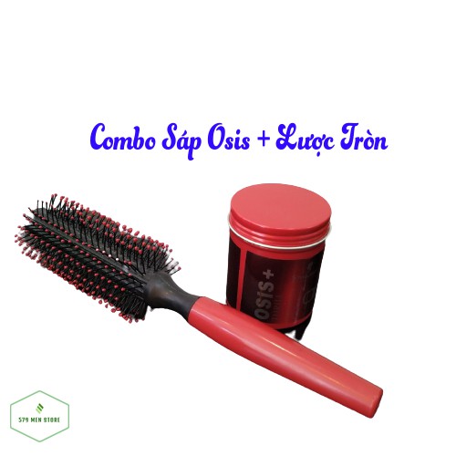 Combo sáp vuốt tóc nam nữ Osis Thrill 100ml + Lược tròn - tạo kiểu tóc tốt, tiện dụng dễ sử dụng