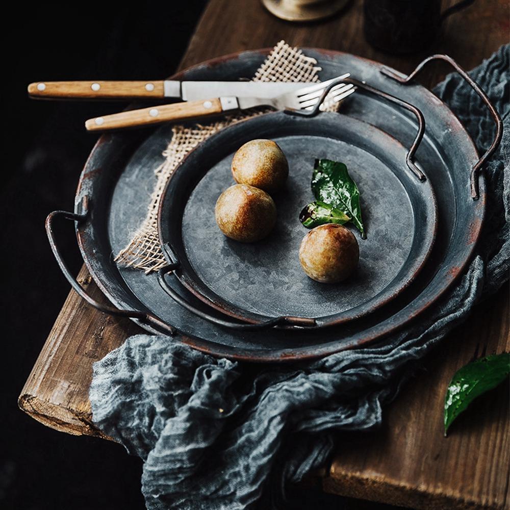 Giá Đỡ Bánh Mì / Món Tráng Miệng Hình Tròn Bằng Kim Loại Thủ Công Sắp Xếp Gọn Gàng Trang Trí Nhà Cửa /