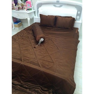 [Hổ trợ PVC] Bộ drap giường 5 món có chăn phi lụa cao cấp sang chảnh, bộ ga giường nhiều màu cho khách chọn