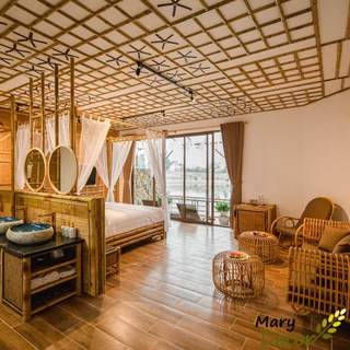 Rèm voan trắng cửa sổ cửa chính dán tường chống nắng decor phòng ngủ phòng khách homestay spa Mary Decor