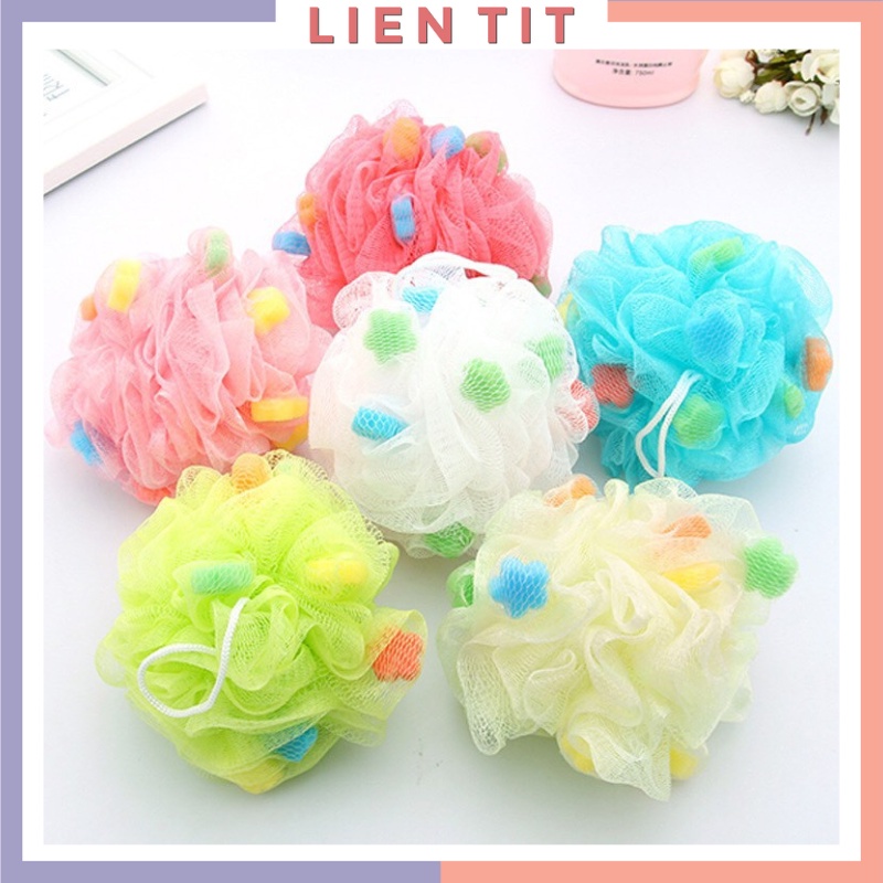 Bông tắm cao cấp lưới tròn tạo bọt