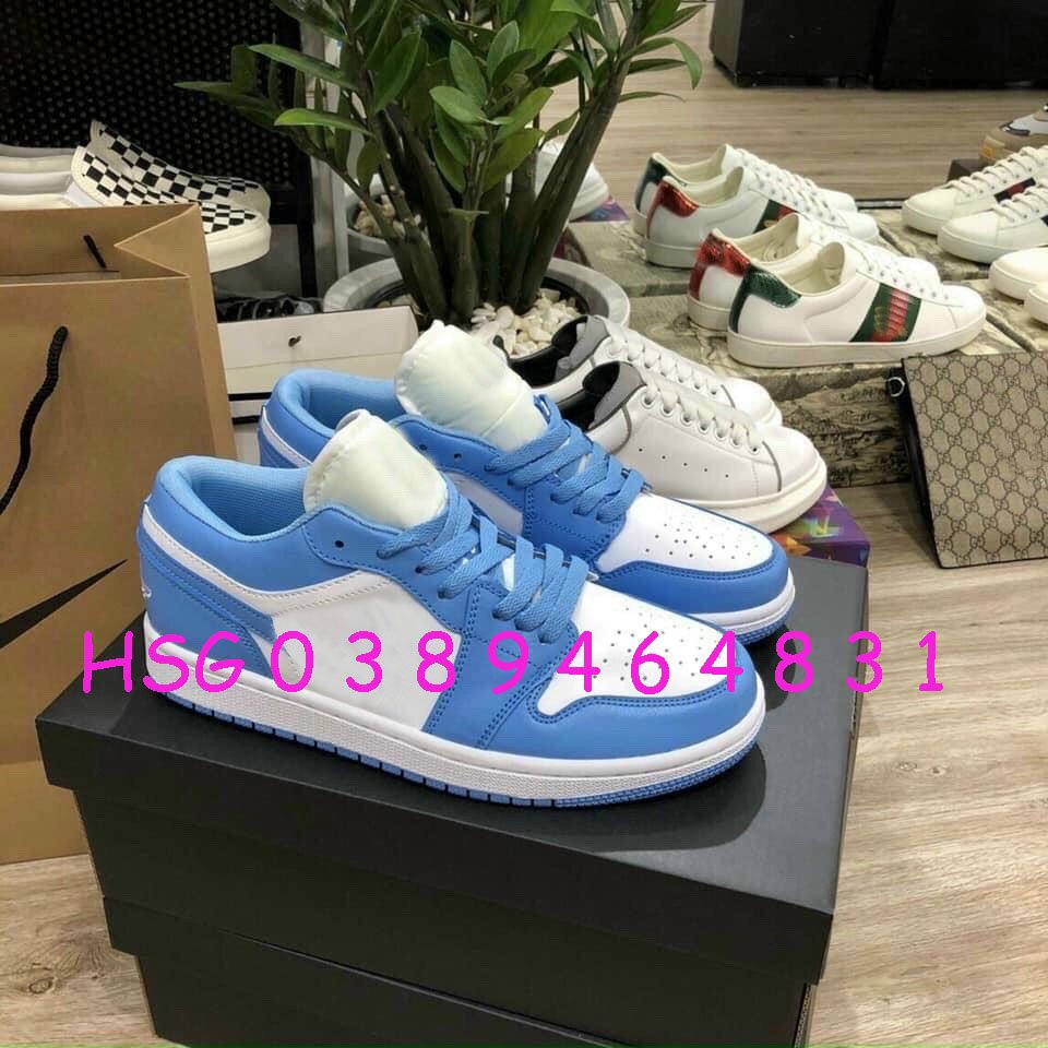 [Tặng mã 50k] Giày thể thao sneaker J1 xanh dương thấp cổ, cao cổ hot 2021.