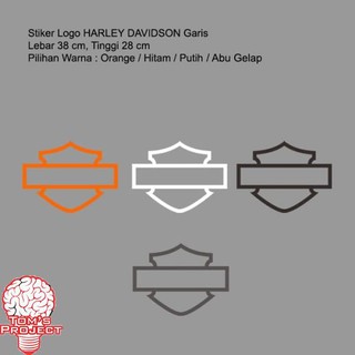 Miếng dán trang trí kính xe hơi Harley Davidson 38cm chuyên dùng
