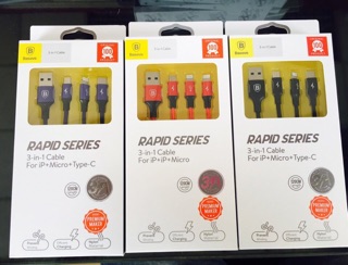 Cáp Baseus 3in 1