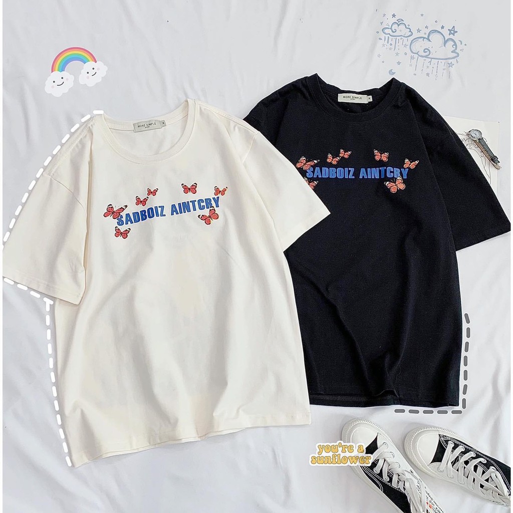 Áo thun sadboiz bướm ( 3 Màu )