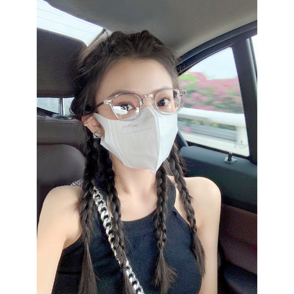 1 Dây thun cột tóc bện hình xương cá thời trang nữ