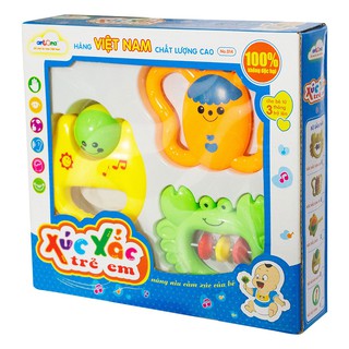 Xúc Xắc Hộp 3 Antona Dùng Cho Bé Từ 3 Tháng Tuổi Trở Lên Làm Từ Nhựa Nguyên Sinh, An Toàn Khi Bé Cầm, Cắn, Ngậm