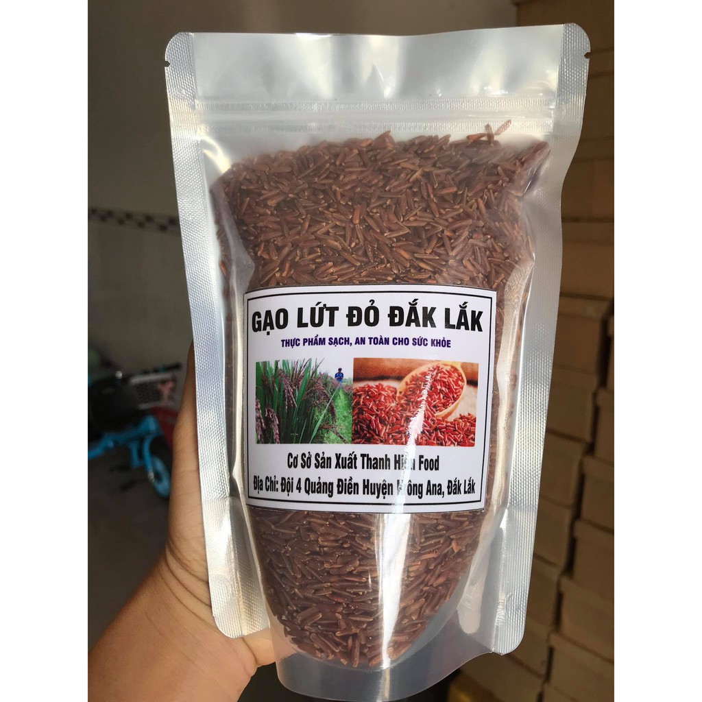 Gạo lứt đỏ Đăk Lăk, gạo hữu cơ thơm, dẻo, mềm dành cho người tiểu đường, ăn kiên