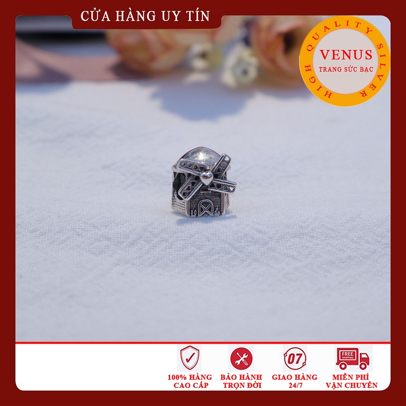 [Hàng cao cấp] Charm bạc 925 hình chiếc cối xay gió- Mã sản phẩm VENUS