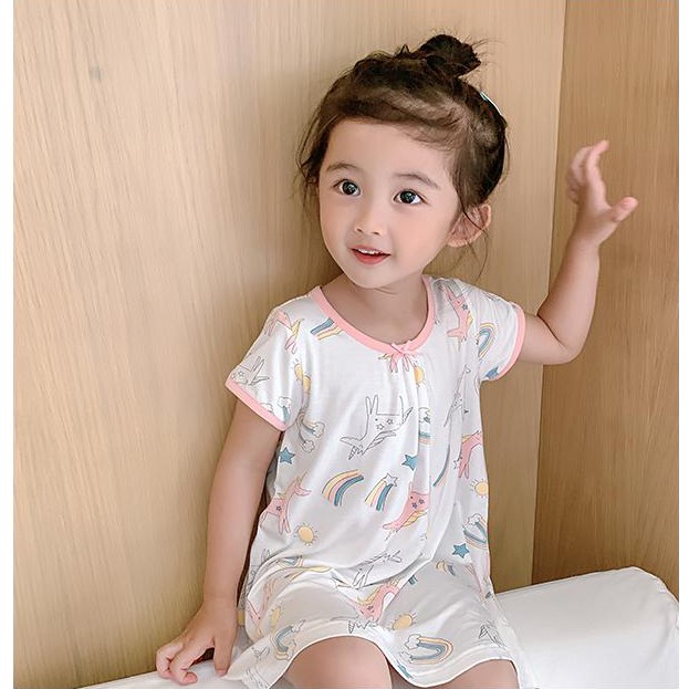 Đồ Ngủ Pajamas Dễ Thương Cho Bé Gái 2021