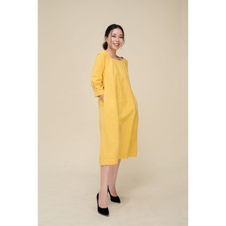 Váy linen màu vàng