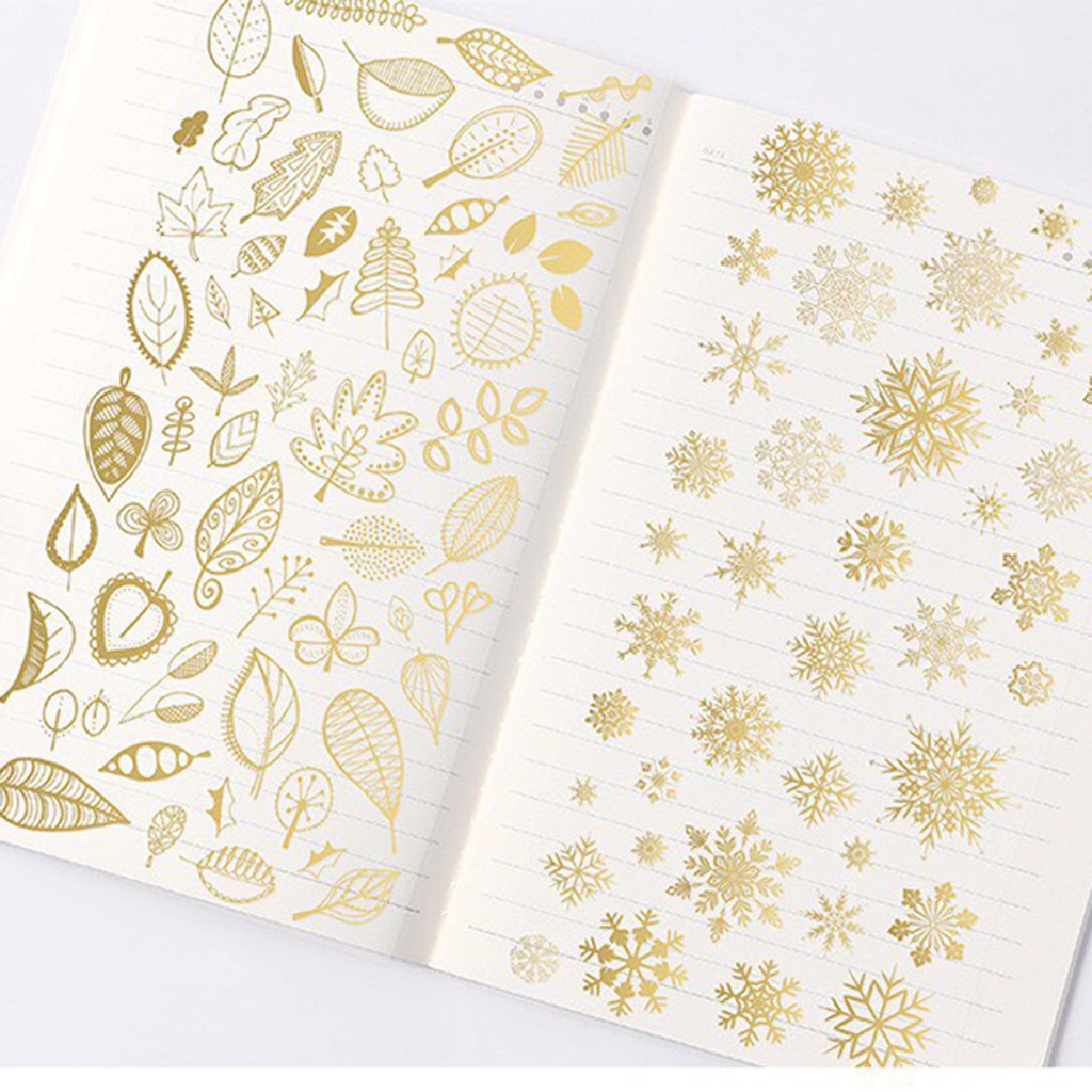 Sticker nhũ kim hoa tiết bầu trời (SN05)