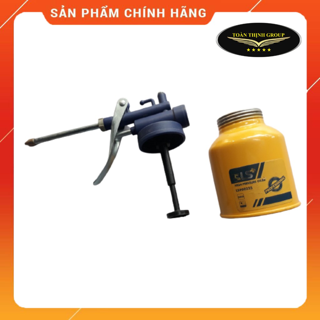 Bình Châm Nhớt, Tra Dầu, Bơm Nhớt Hiệu LS+ 250g - Bình Châm Dầu Nhớt Vỏ Bằng Thép Bền Tiện Dụng