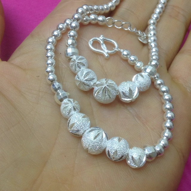Lắc tay bi bạc ta đẹp