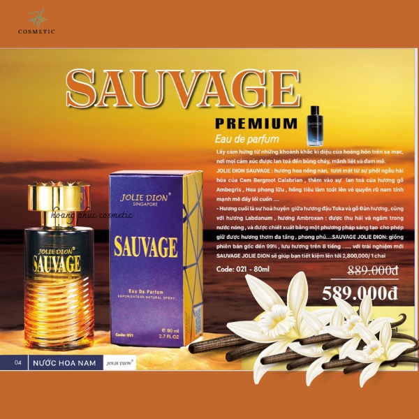 Nước hoa nam SAUVAGE chính hãng thơm lâu,hương gỗ -  SINGAPORE  , EDP 80ml - quà tặng noel, sinh nhật