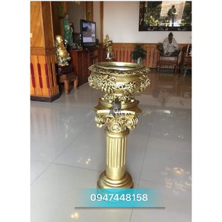 Bình hoa composite bộ bát đôn ( màu đồng )