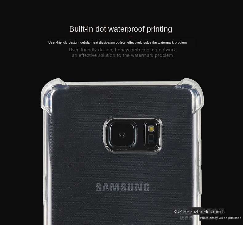 Ốp Điện Thoại Silicon TPU Mềm Trong Suốt Chống Sốc Cho Samsung Galaxy Note FE / Fan Edition