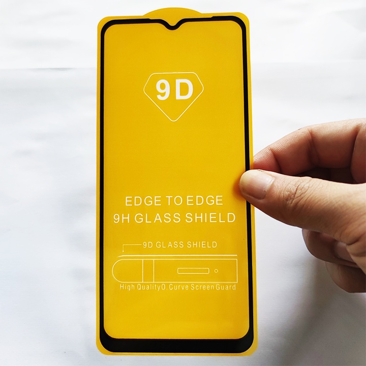 Kính Cường Lực Samsung Galaxy A12 9D Full Keo Full Màn - Miếng Dán Màn HÌnh Cao Cấp - Viền Đen