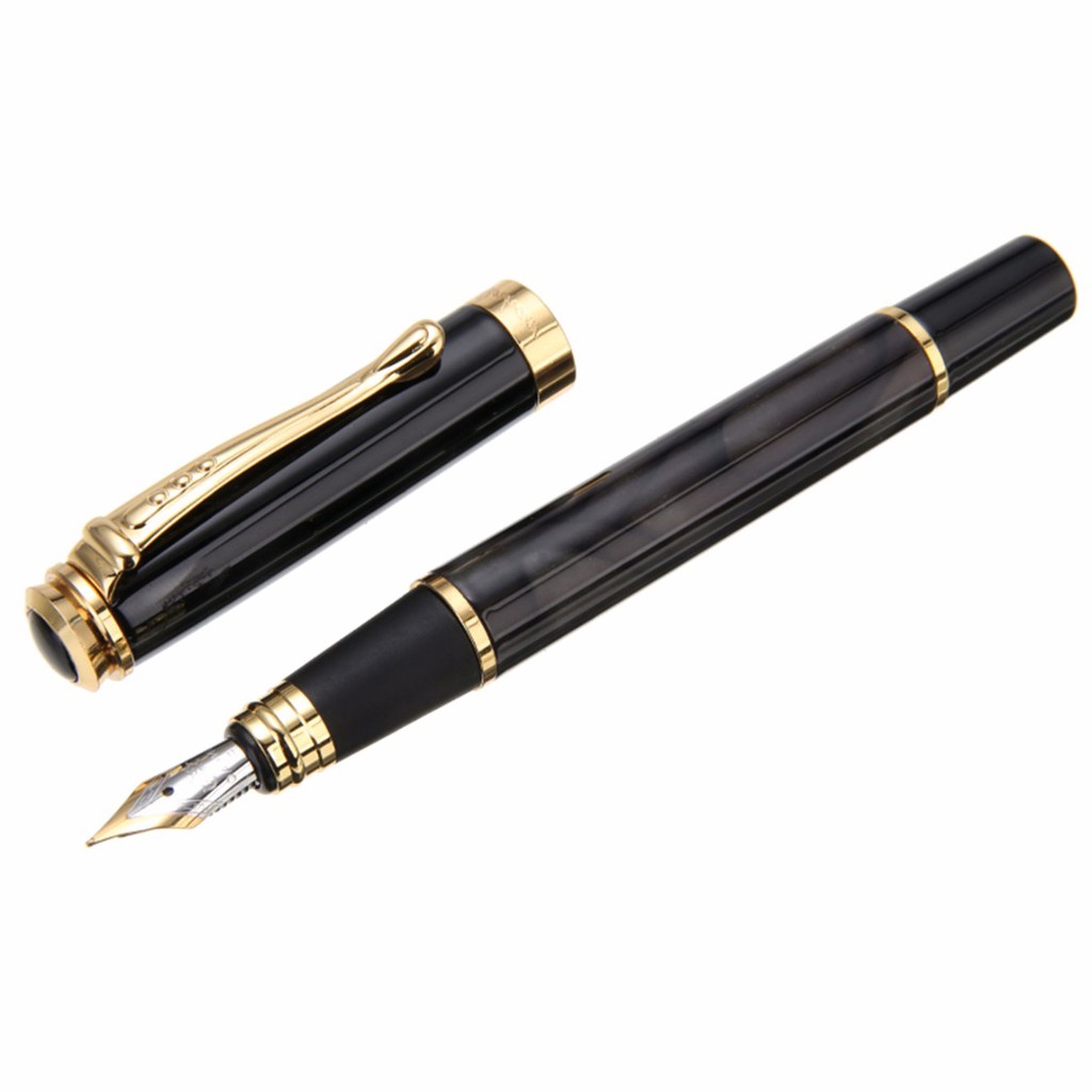 1 Cây Bút Máy JINHAO 500 Ngòi Vừa Màu Vàng Đen