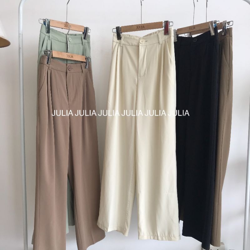 Quần vải ống rộng chun sau 1 cúc 202 | BigBuy360 - bigbuy360.vn