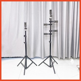 Cây Livestream, Quay TikTok, Giá Đỡ Chụp Hình, Chụp Ảnh, nhiều kẹp điện thoại