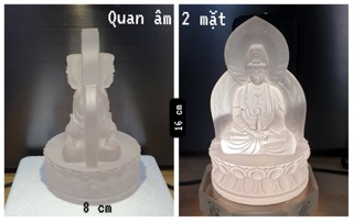 Tượng Quan Âm 2 Mặt Toạ Sen