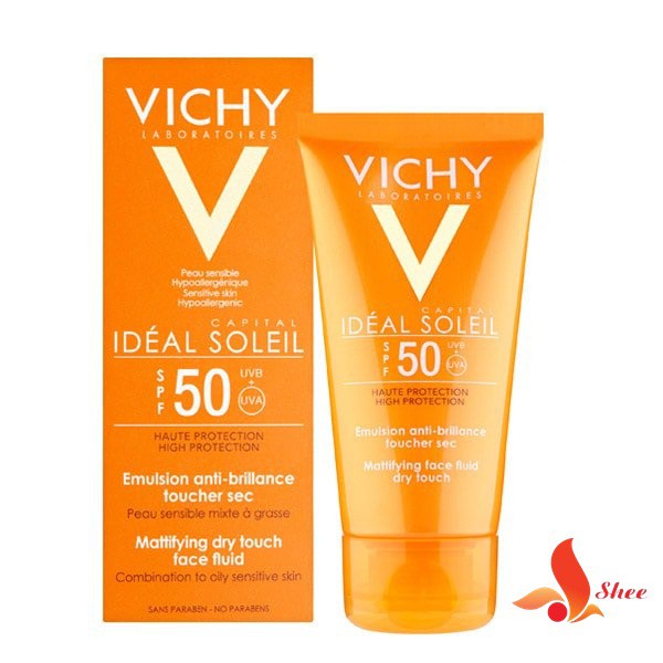 [Chính hãng] Kem Chống Nắng Vichy SPF 50 Ideal Soleil Emulsion Anti-Brillance 50ml