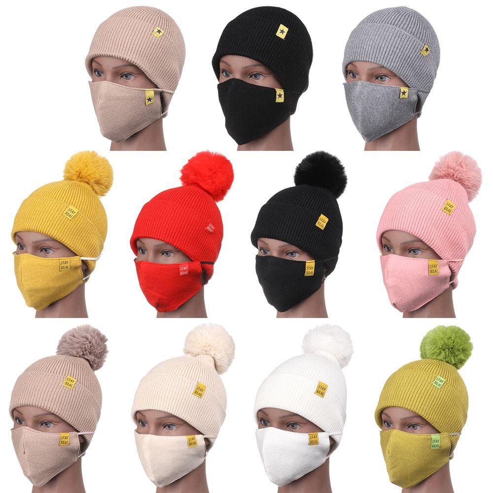 Set Mũ Len Dày Dặn Giữ Ấm Mùa Đông Thời Trang