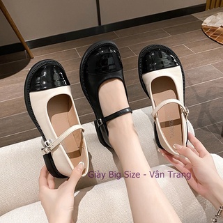 Giày da đế thấp big size Mary Jane size 35-43